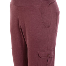 Rocx Men's Maroon Colour Cargo Trackpant