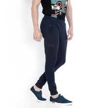 Rocx Men's Blue Colour Cargo Trackpant