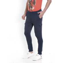 Rocx Men's Blue Colour Cargo Trackpant
