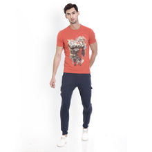 Rocx Men's Blue Colour Cargo Trackpant