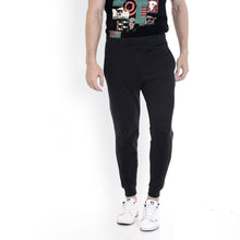 Rocx Men's Black Colour Contrast Back Pocket Trackpant