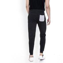 Rocx Men's Black Colour Contrast Back Pocket Trackpant