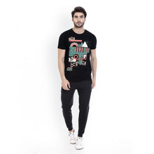 Rocx Men's Black Colour Contrast Back Pocket Trackpant