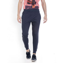 Rocx Men's Blue Colour Contrast Back Pocket Trackpant