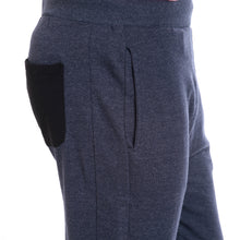 Rocx Men's Blue Colour Contrast Back Pocket Trackpant