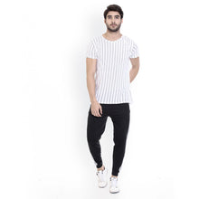 Rocx Men's Black Colour Contrast And Zipper Trackpant