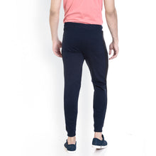 Rocx Men's Blue Colour Contrast And Zipper Trackpant