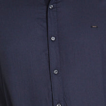 ROCX Men Navy blue with blue  Satin dot print Casual Shirt