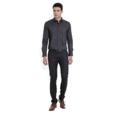 ROCX Men Black with beige  Satin dot print Casual Shirt