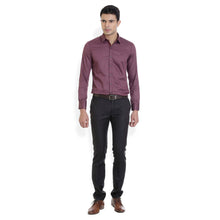 ROCX Men Maroon with blue  Satin dot print Casual Shirt