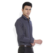 ROCX Men Navy blue with grey  Satin dot print Casual Shirt