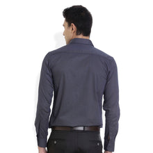 ROCX Men Navy blue with grey  Satin dot print Casual Shirt