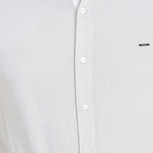ROCX Men White with black  Satin dot printCasual Shirt