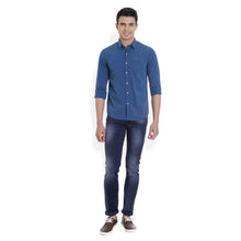 ROCX Men Blue Colour filafil Plain Casual Shirt