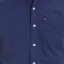 ROCX Men Navy Blue Colour filafil Plain Casual Shirt