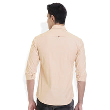 ROCX Men Beige Colour filafil Plain Casual Shirt