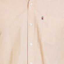 ROCX Men Beige Colour filafil Plain Casual Shirt