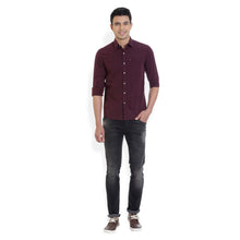 ROCX Men Maroon Colour filafil Plain Casual Shirt