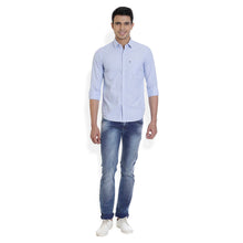 ROCX Men Sky Blue Colour filafil Plain Casual Shirt