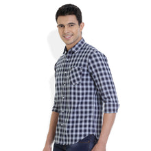 ROCX Men's Multi Colour Indigo Checks Casual Shirt