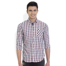 ROCX Men's Multi Colour Indigo Checks Casual Shirt