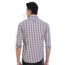 ROCX Men's Multi Colour Indigo Checks Casual Shirt