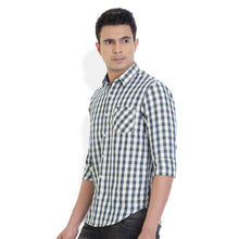 ROCX Men's Multi Colour Indigo Checks Casual Shirt