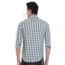 ROCX Men's Multi Colour Indigo Checks Casual Shirt
