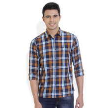 ROCX Men's Multi Colour Twill Checks Casual Shirt