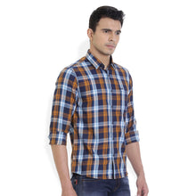 ROCX Men's Multi Colour Twill Checks Casual Shirt