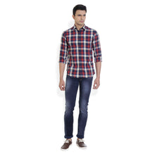 ROCX Men's Multi Colour Twill Checks Casual Shirt