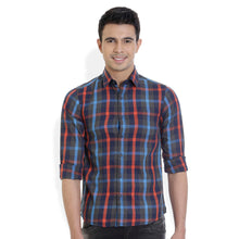 ROCX Men's Multi Colour Twill Checks Casual Shirt