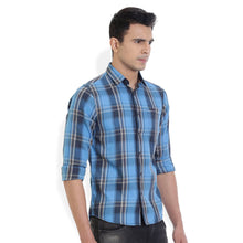 ROCX Men's Multi Colour Twill Checks Casual Shirt