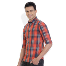 ROCX Men's Multi Colour Twill Checks Casual Shirt