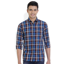 ROCX Men's Multi Colour Twill Checks Casual Shirt