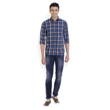 ROCX Men's Multi Colour Twill Checks Casual Shirt