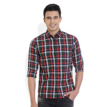 ROCX Men's Multi Colour Twill Checks Casual Shirt