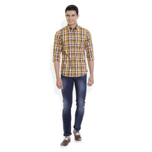 ROCX Men's Multi Colour Twill Checks Casual Shirt