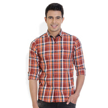 ROCX Men's Multi Colour Twill Checks Casual Shirt