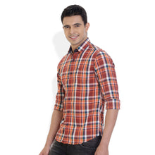 ROCX Men's Multi Colour Twill Checks Casual Shirt