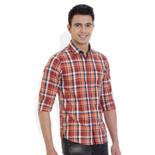 ROCX Men's Multi Colour Twill Checks Casual Shirt