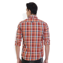 ROCX Men's Multi Colour Twill Checks Casual Shirt