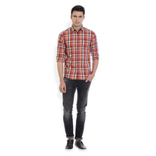 ROCX Men's Multi Colour Twill Checks Casual Shirt