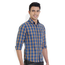 ROCX Men's Multi Colour Twill Checks Casual Shirt