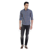 ROCX Men's Multi Colour Twill Checks Casual Shirt