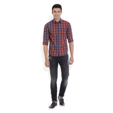 ROCX Men's Multi Colour Twill Checks Casual Shirt