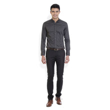 ROCX Men Grey Colour Satin Plain Casual Shirt