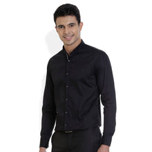 ROCX Men Black Colour Satin Plain Casual Shirt