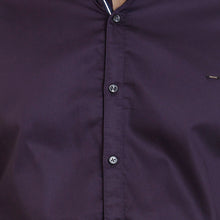 ROCX Men Purple Colour Satin Plain Casual Shirt