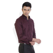 ROCX Men Magenta Colour Satin Plain Casual Shirt